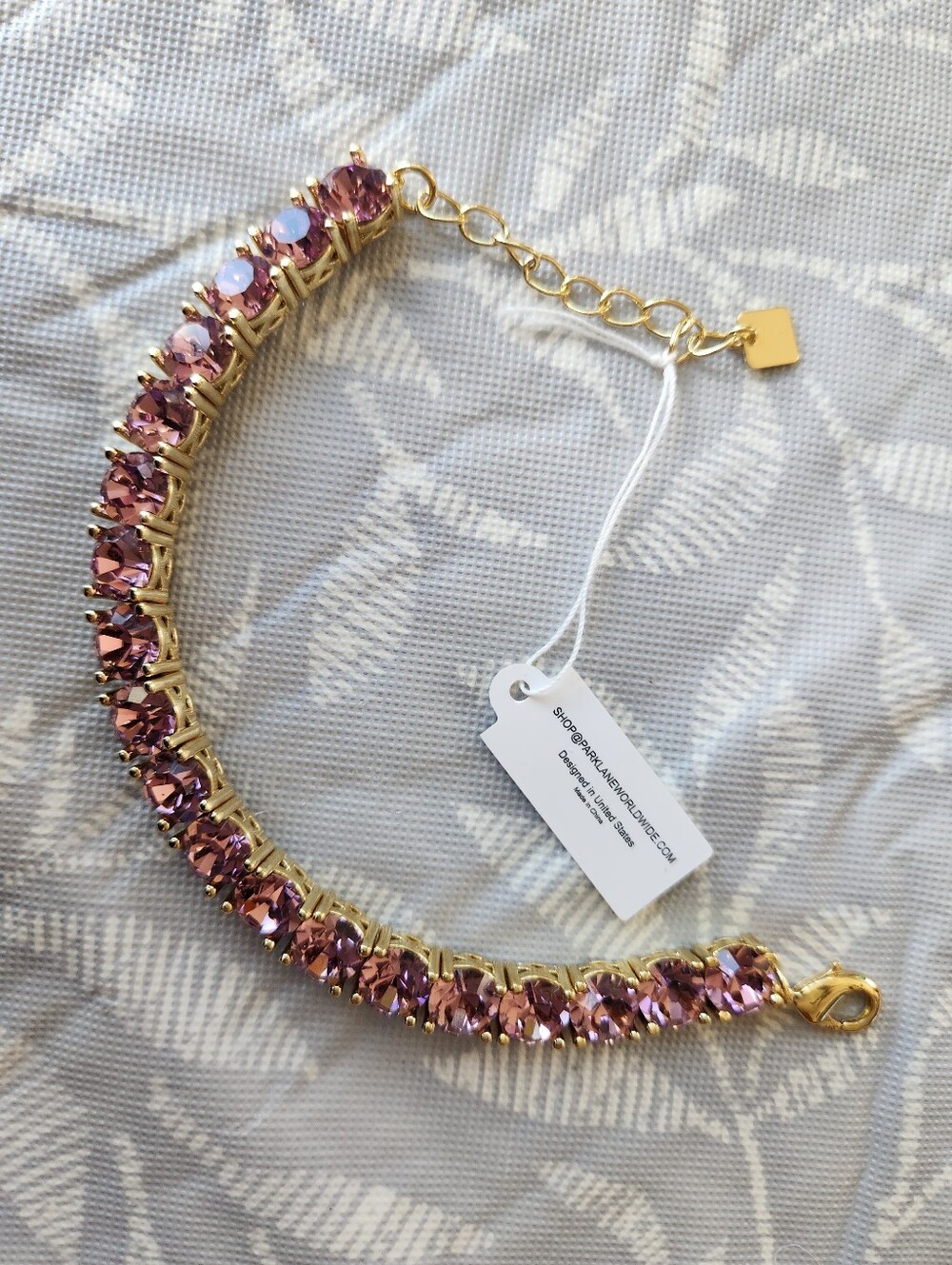 parklane orchid set in Gold Bracelet 3 ct tw